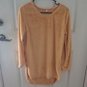 Cozy Yellow Fuzzy Sweater